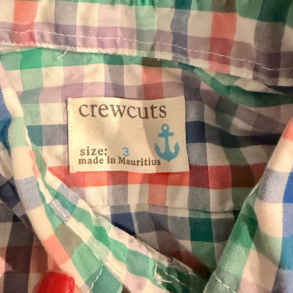 Jcrew Boys Plaid Dress Shirt